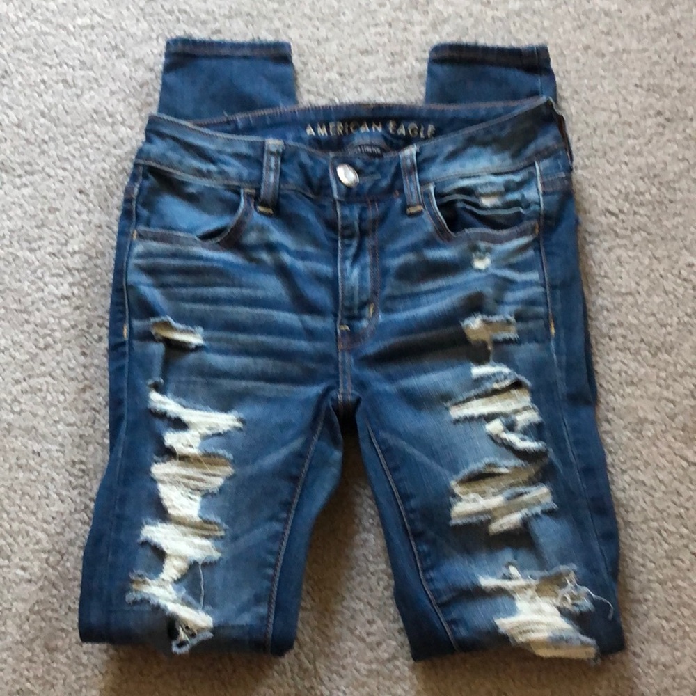American Eagle Distressed Jegging Jeans